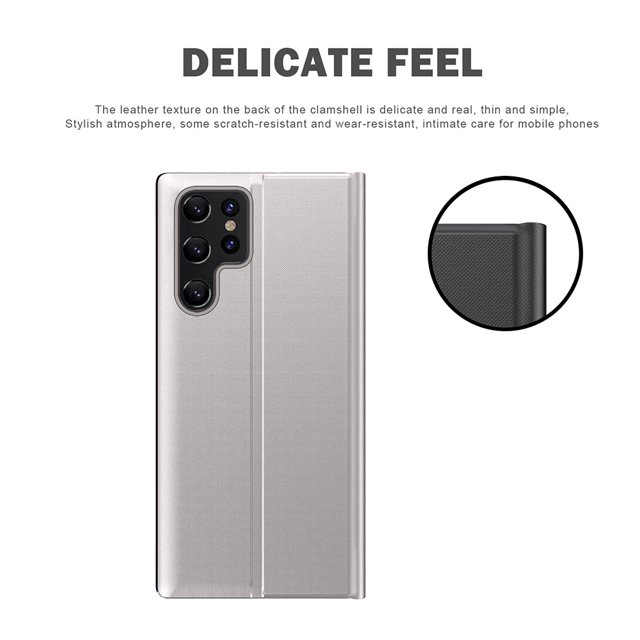 Cubierta de la caja del teléfono tipo flip Cubierta del teléfono a prueba de arañazos para Samsung Galaxy S23 Ultra