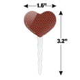 thumbnail image 6 of The Shining Floor Pattern Heart Love Cupcake Picks Toppers Decoration Set of 6, 6 of 7