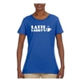 thumbnail image 2 of Latte Larry's California Coffee Shop Logo Pop Culture Womens Graphic T-Shirt, Royal, 3XL, 2 of 4