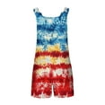 thumbnail image 5 of Womens 4th of July Rompers Womens Rompers for Summer Women's Jumpsuits Womens Rompers and Jumpsuits Women's Comfortable Casual Suspender Independence Day Printing Shorts Pocket Jumpsuit Shorts, 5 of 6