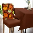 thumbnail image 5 of Thanksgiving 4Pcs Dining Chair Covers Slipcover,Autumn Orange Green Pumpkins Stretch Chair Cover Protector,Fall Maple Leaves Watercolor Washable Chair Protector for Holiday Party Dining Room Hotel, 5 of 7