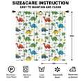 thumbnail image 2 of Blackout Kids Curtains,White Dinosaurs Palms Names Pattern Childrens Insulated Curtains Set Of 2,Bedroom Essentials,Toddler Room Decor 42"x84", 2 of 5