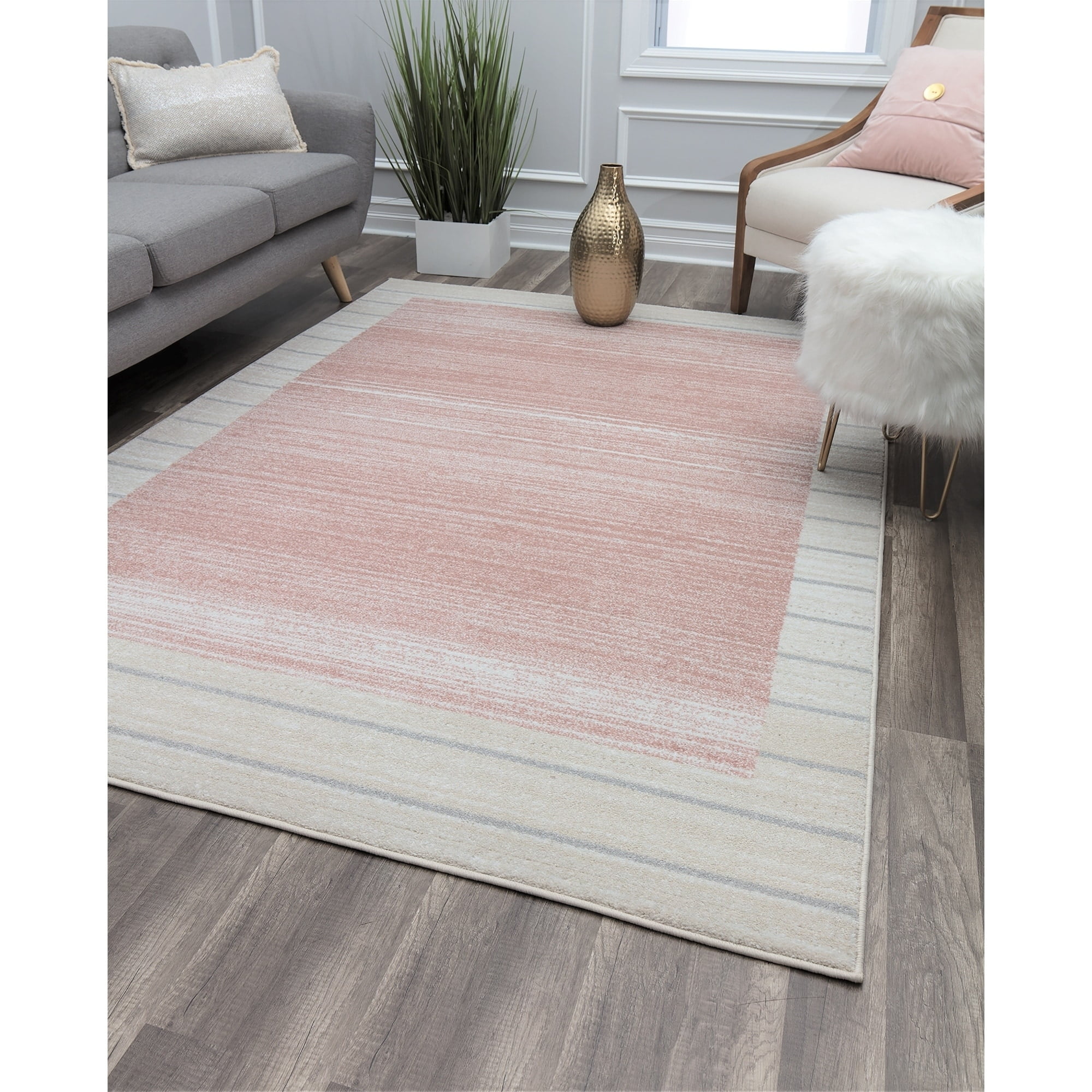 Rugs America Milani Collection Rose MN40B Contemporary Geometric Area