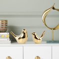 thumbnail image 2 of Big Save!2 Pieces Of Ceramic Golden Bird Home Decoration Crafts Golden Bird Sculpture, 2 of 6