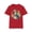 Cherry Red, variant on Watercolor Parrot Floral Tee Unisex Cotton Short Sleeves Tee Shirt with Bird 6