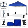 thumbnail image 5 of Yaheetech 10x10 ft Heavy Duty Pop Up Canopy with Carry Bag and Adjustable Height, Blue, 5 of 7