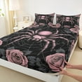 thumbnail image 3 of Feelyou Pink Gothic Animal Bed Sheets, Vintage Anniversary Rose King Sheets, Teens Kids Boys Girls Sheet Set, Lightweight Room Decor, 4pcs, 3 of 7