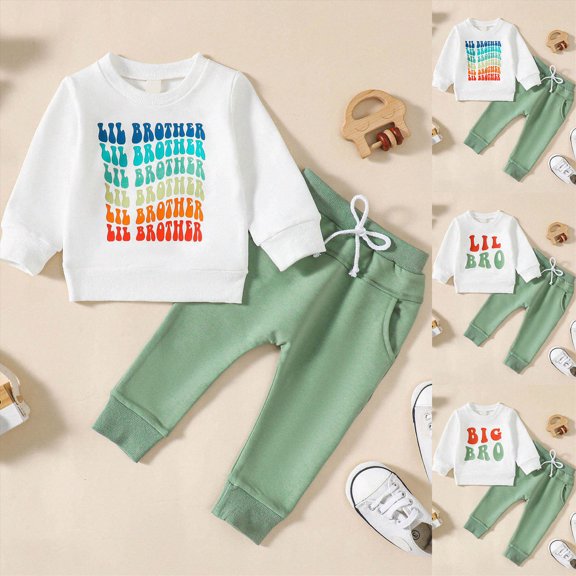 Toddler Baby Boy Fall Outfit Polo Long Sleeve Shirt Pullover Long Pants Set Autumn Winter Fishing Clothes 6-12 Months 12-24 Months 2T 3T 4T 5T 6T 7T 8T 9T Children(White,6-12 Months)