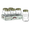 thumbnail image 1 of Kilner Regular Mouth Glass Mason Jars with Sealing Lids, 1L, 1 of 4