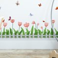 thumbnail image 1 of Adhesivo de pared de rejilla de mariposas de flores creativas, adhesivo de pared TUNC Sencillez, 1 of 5