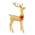 thumbnail image 2 of Christmas Reindeer Lighted Deer Decoration Outdoor Christmas Reindeer with Lights,Standing Elk Family Winter Holiday Christmas Decor for Outside Yard Home Garden Lawn Patio, 2 of 12