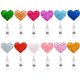 thumbnail image 1 of Paquete de 10 carretes de insignia retráctiles con corazón brillante, soporte para insignia de identificación con clip de cocodrilo, ligero, cable retráctil fácil de 24 pulgadas (color al azar) Xemadio CZBG-ST172, 1 of 7