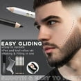 thumbnail image 2 of Barber Pencil for Lineup Magic Hairline Enhancement Beard Guide Shaping Pencils for Design Razor Trace Black White Barber Chalk Pencils Set with Sharpener Ruler Brush for Men, 2 of 14