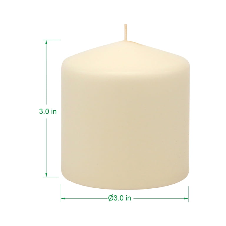 Stonebriar 3 x 3 Ivory Pillar Candles, 3-Pack photo 4