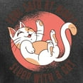 thumbnail image 3 of CafePress - Sleep With A Cat Long Sleeve T Shirt - Women's Long Sleeve Graphic Tee Casual Fit, 3 of 4