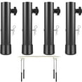 thumbnail image 3 of 4Pcs Folding Table Leg Extenders Heavy Duty Steel Folding Table Leg Risers with Fixing Bolts 2/4 Rise Levels Adjustable Table Height  Extenders for Folding Tables Straight and Bent Legs, 3 of 9