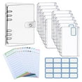 thumbnail image 2 of ziyahi 6 Rings A6 Notebook Binder Loose Leaf Folder Budgeting Expense Saving Clear, 2 of 5