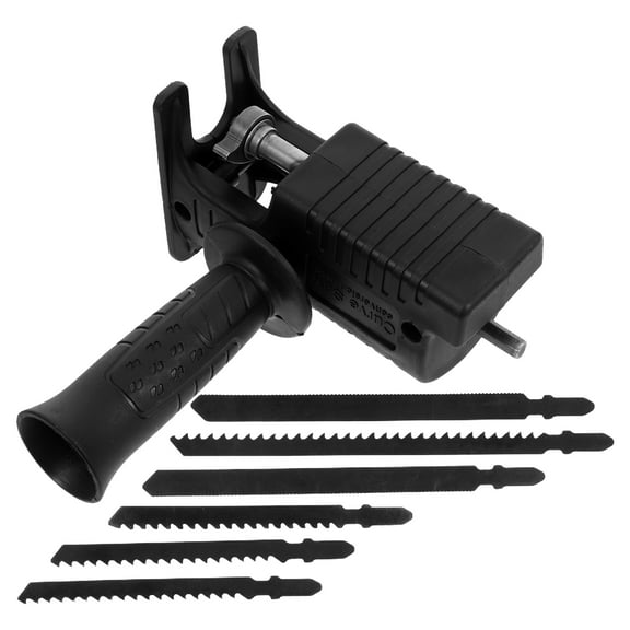 WORGEOUS Jigsaw Adapter Electric Drill Conversion Chainsaw 15.00X13.00X8.80CM Black