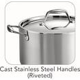 thumbnail image 4 of Tri-Ply Clad Stainless Steel 6-Quart Sauce Pot with Lid, Induction-Ready Pot, Dishwasher-Safe, NSF-Certified, Made in Brazil, 4 of 6