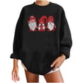 thumbnail image 4 of Babysbule Chemises de Noël pour Femmes Mode Décontractée Manches Longues Imprimé Chandail en Molleton Dames Liquidation Hauts Mode, 4 of 9
