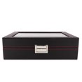 thumbnail image 1 of Watch Box, 10Grids Watch Storage Box, Travel Watch Case For Sunglasses Ring, 1 of 8