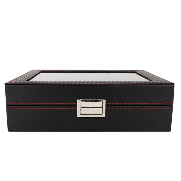 Watch Box, 10Grids Watch Storage Box, Travel Watch Case For Sunglasses Ring