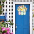thumbnail image 2 of BINGLI Spring Wreaths for Front Door Wooden Spring Door Hanging Hello Lily Door Sign Wooden Springs Door Hanger Colorful Springs Hanging Decorations for Easter Party Farmhouse Porch Decor, 2 of 9