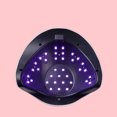 thumbnail image 2 of Lámpara de uñas 120w, lámpara de uñas LED ultravioleta, esmalte de uñas de gel, secadora de uñas, esmalte de uñas de gel con 4 Ajustes de cronómetro, lámpara de gel solidificada portátil más rápida, 2 of 5