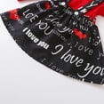 thumbnail image 6 of Kiapeise Toddler Girls Valentines Long Sleeve Tops Love Heart Suspender Skirt, 6 of 8