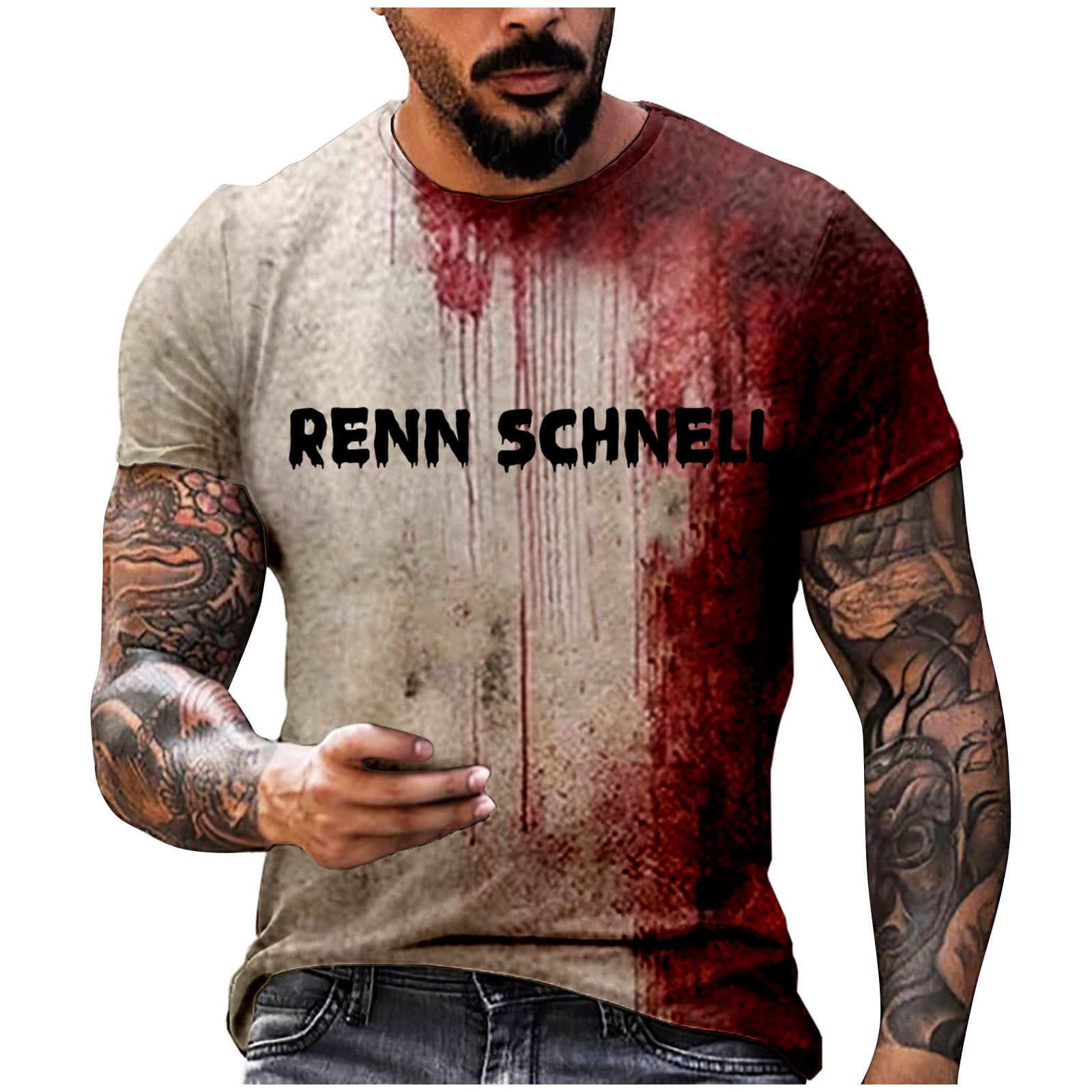 T-Shirt Décontracté d'Halloween pour Hommes, Chaussettes pour Hommes, T-Shirts d'Entraînement 3-15 pour Hommes avec Imprimé Graphique, T-Shirt Court pour Hommes, T-Shirts pour Hommes, Pack de T-Shirts à Col en V, Manches Courtes, Col Rond pour Hommes, T-Shirt pour Hommes, T-Shirts Graphiques pour Hommes