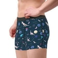 thumbnail image 2 of JUNZAN Space Dinosaur Mens Underwear Boxer Briefs for Men’s - Large, 2 of 7