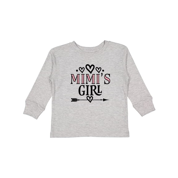 Inktastic Mimi Girl Granddaughter Girls Long Sleeve Toddler T-Shirt