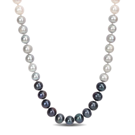 Everly Women's 7.5-8mm Multi-Colored Cultured Freshwater Pearl Sterling Silver Strand Necklace