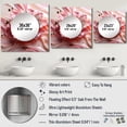 thumbnail image 4 of Designart "Flowing Blossom Art Gentle White And Soft Blush III" Abstract Shapes Pink Large Square Mirror - Square Bedroom Mirror Printed Wall Decor - Transitional Square Printed Wall Mirror Art, 4 of 5