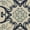 Ivory/Navy, variant on Nourison Caribbean Indoor/Outdoor Geometric Floral Navy 4' x ROUND Area Rug, (4' Round)