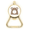 thumbnail image 1 of Simplicity Style Chubby Bear  Animal Beer Bottle Cap Opener Stainless Steel Key Chain, 1 of 3