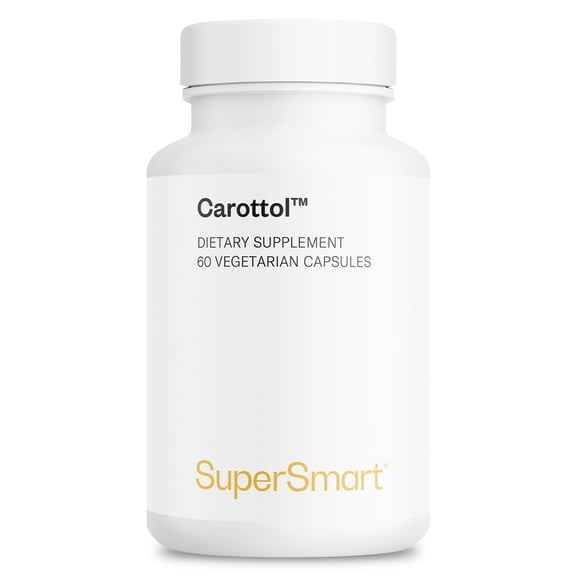 SuperSmart - Carottol - with Beta Carotene, Lutein & Zeaxanthin - Mixed Carotenoids Supplement - Vitamin A Complex | Non-GMO & Gluten Free - 60 Vegetarian Capsules