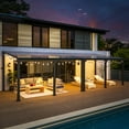 thumbnail image 2 of 10ft.×28ft. Hardtop Outdoor Gazebo Pergola Aluminum Framed with Sloping Pitched Roof for Garden, Patio, 2 of 5