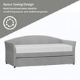 thumbnail image 5 of Ember Interiors Westchester Upholstered Twin Daybed with Trundle, Smoke Gray, 5 of 17