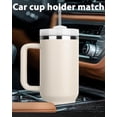 thumbnail image 4 of 40 oz Tumbler With Handle and Straw Lid Insulated Reusable Stainless Steel Water Bottle Travel Mug Iced Coffee Cup Travel Mug for Hot and Cold Beverag, 4 of 4