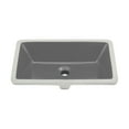 thumbnail image 6 of Voltaire 21" Rectangular Ceramic Undermount Bathroom Sink in Matte Gray, 6 of 8