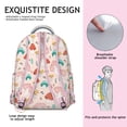 thumbnail image 2 of Cottagecore Fungi Backpack Boho Vintage Magical Forest Mushrooms and Fairy Tale Design Psychedelic Trippy School Bag, 2 of 6
