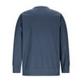 thumbnail image 6 of ZCFZJW Henley Knit Shirts for Men Big and Tall Regular Fit Casual Fall Spring Waffle Knited Quarter Button up Athletic T-Shirts Loose Lightweight Cozy Knitwear Tops with Pockets Navy XXXXXL, 6 of 9