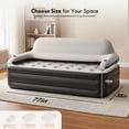 thumbnail image 2 of Honeydrill 15" Twin Size Air Mattress with Headboard, Airbed Inflatable Couch with Pump, 2 of 6