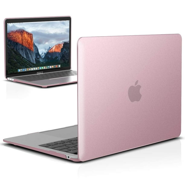 New Macbook Air 13 Inch Case A1932 2018 Release Ibenzer Soft Touch Hard Case Shell Cover For Apple Macbook Air 13 Retina With Touch Id Rose Gold Walmart Com Walmart Com