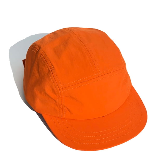 Gorra de béisbol Minnieouse lisa corta ajustable con panel Naranja