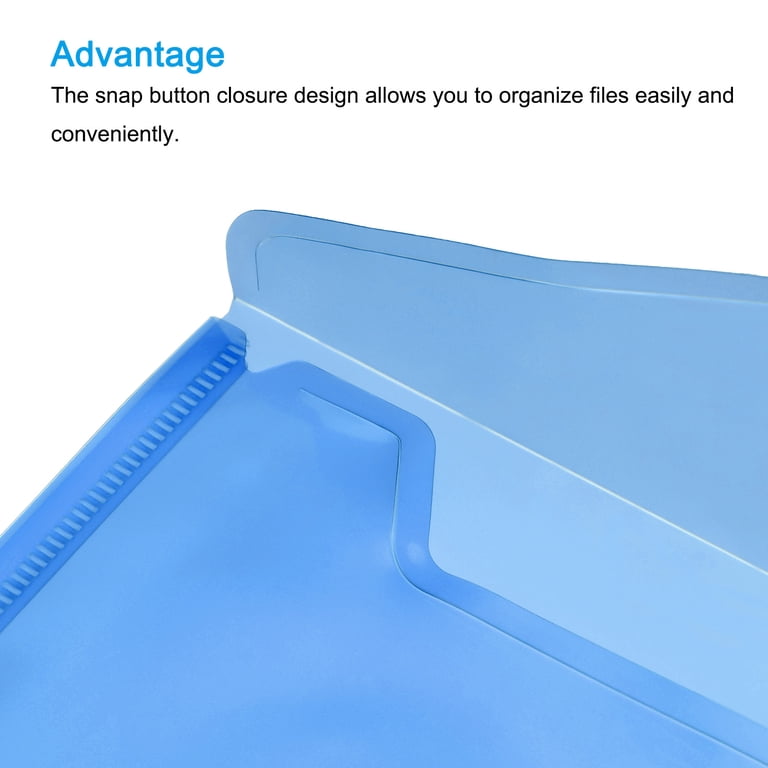 Plastic Folders With Snap Closure DOITOOL 12-Piece A4 File Folder Bag ...