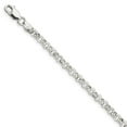 thumbnail image 2 of White Sterling Silver bracelet Fancy Rolo chain 7.5 in 4.75 mm, 2 of 4