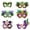 A002- Style B, variant on 6 Pack Mardi Gras Masks for Women,Venetian Masquerade Masks with Feathers,Decorative Party Masks for Masquerade Party Supplies,1 Set