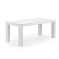 thumbnail image 3 of Plank+Beam 72" Modern Dining Table for 6, Solid Wood Rectangular Dining Table for Kitchen/Dining Room, White Wirebrush, 3 of 9